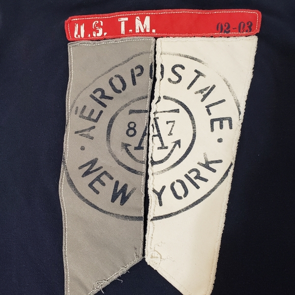 Aeropostale New York Short Sleeve 3 button Polo Shirt Men's large black - Picture 2 of 9